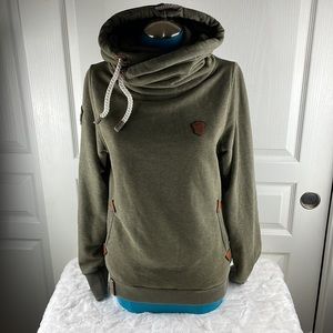 Olive Green Cozy Funnel Neck Women’s Sweater